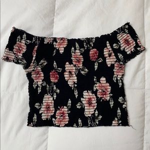 Off the Shoulder Crop Top